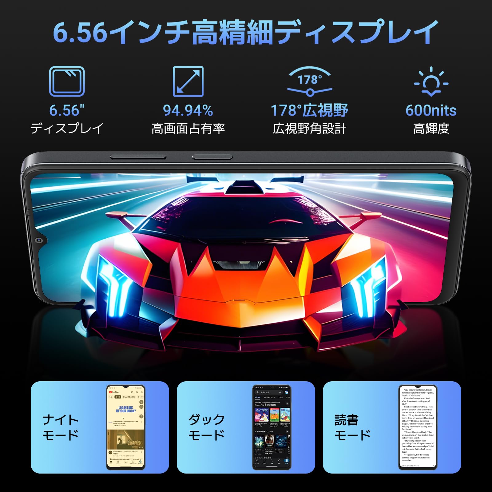 Amazon | Blackview Wave9 SIMフリー スマホ 本体 日本版｜Doke AI搭載